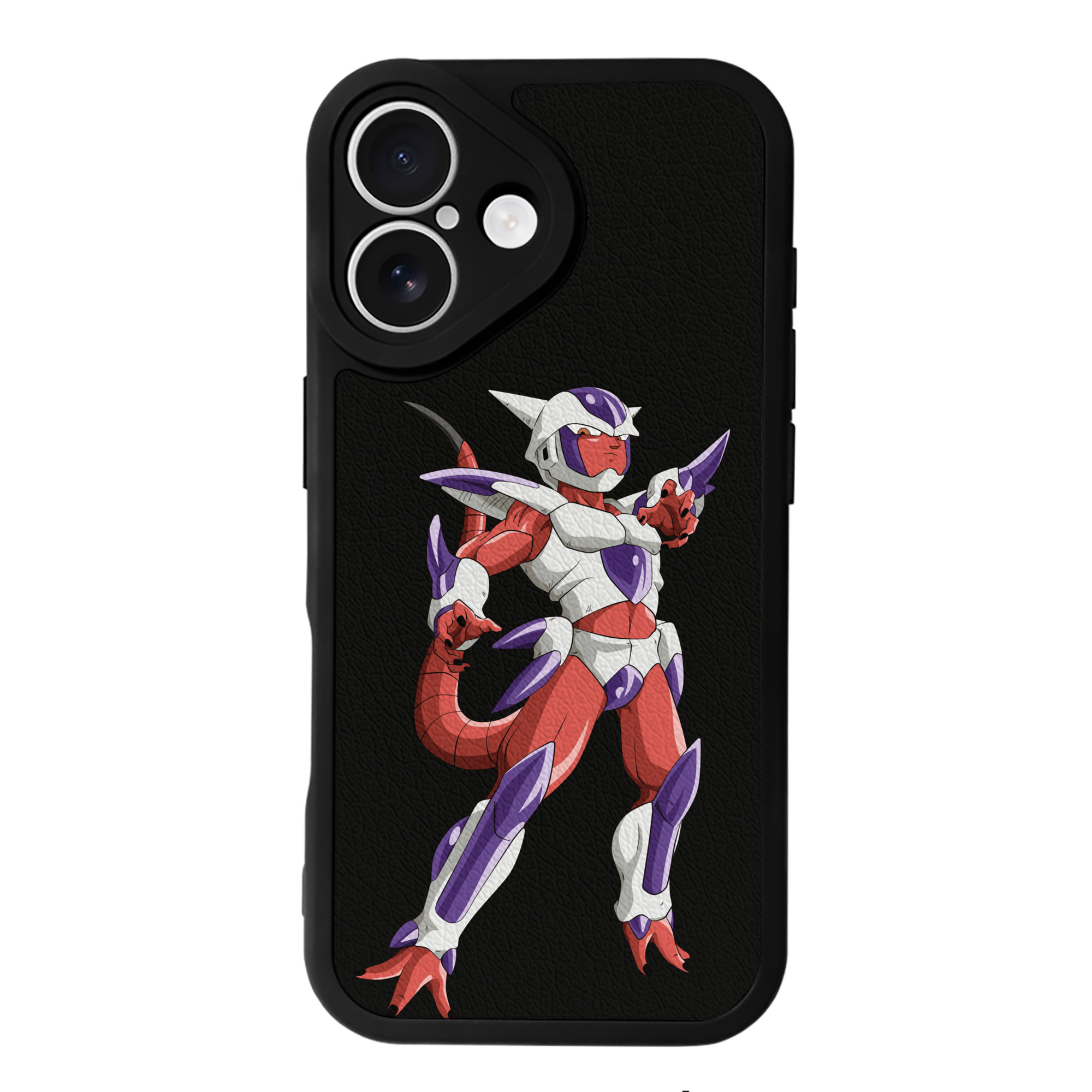 （画像用） ドラゴンボール フリーザ DRAGON BALL Frieza 【iPhone 16シリーズ対応】シリコンスマホケース（レザー調） 材質：シリコン